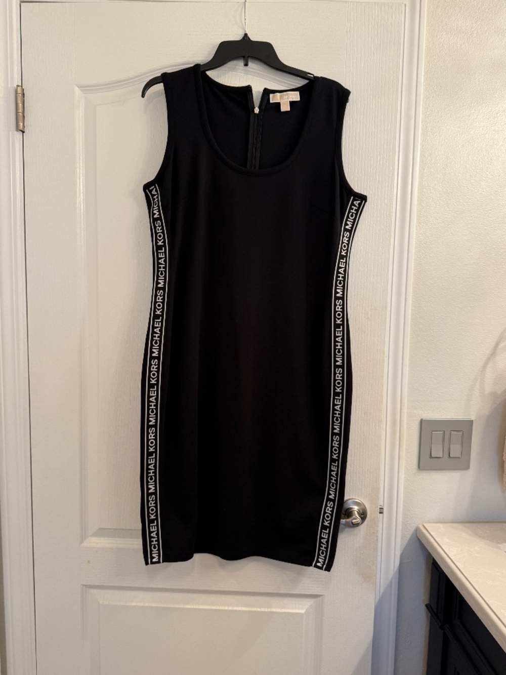 Michael Kors XL Black Bodi Con Midi